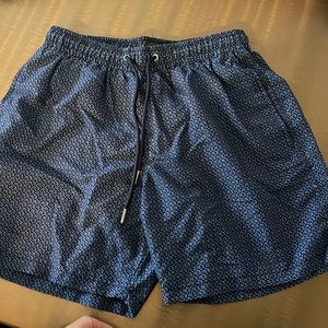 Slate & Stone Mens Blue Swim Trunks